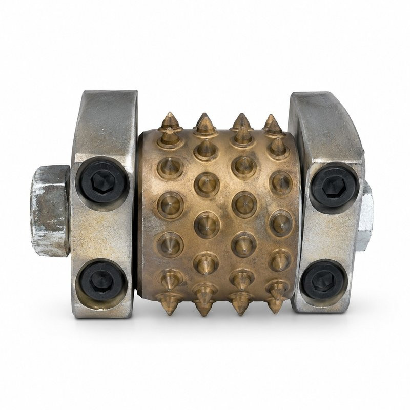 Bush hammer roller