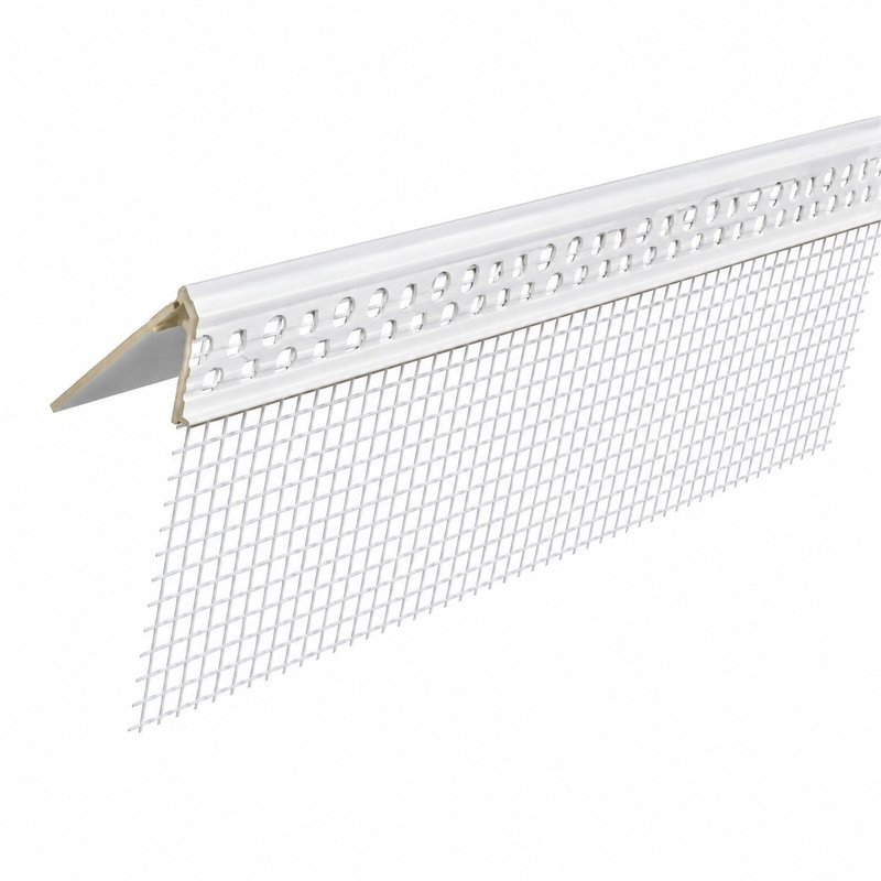 Cornière PVC anti-goutte 2.5m avec fibre