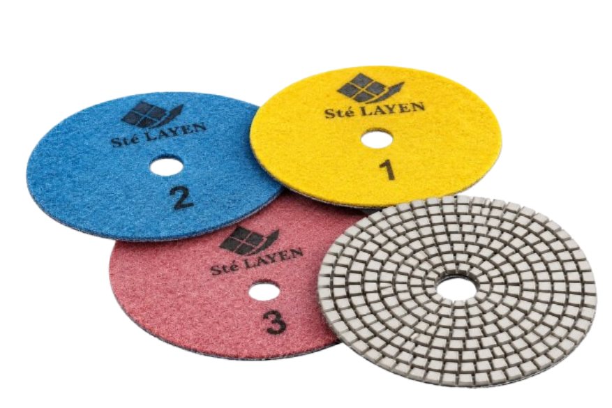 Diamond polishing pads à sec 100mm N°3